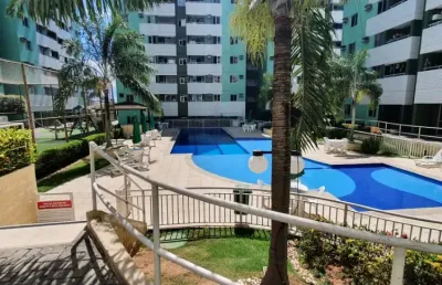 Apartamento de 2 quartos, 1 suíte, varanda, no condomínio città de lauro de freitas.