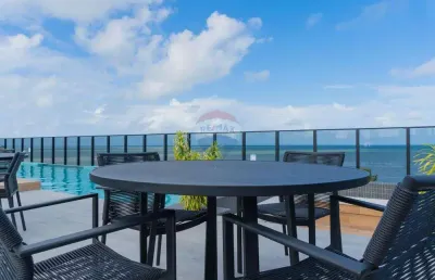 Flat porteira fechada, beira mar - próximo ao mag shopping