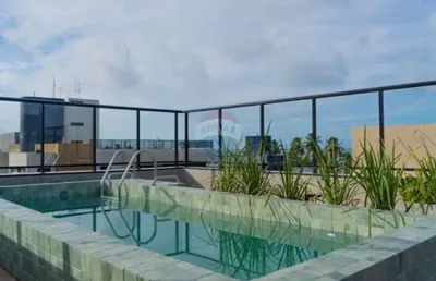 Flat com 1 quarto à venda no Cabo Branco, João Pessoa 