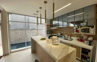 Casa com piscina p/ aluguel sunville - casa de 1º andar c/ 4 quartos!