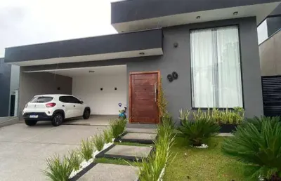 Linda casa térrea para venda no condomínio terras do vale
