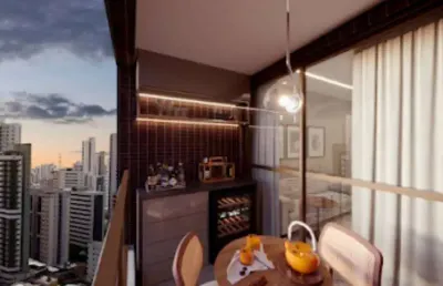Apartamento para venda, 76 m com 3 quartos e 2 vagas de garagem na torre/ madalena - recife