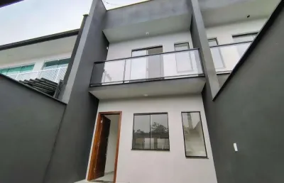 Sobrado geminado no aventureiro com 2 quartos para venda, 64 m²
