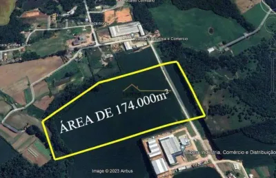 Terreno à venda, 174000 m² por r$ 28.000.000,00 - zona rural - fazenda rio grande/pr