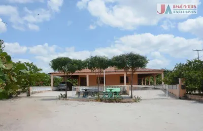 Chácara com 4 dormitórios à venda, 10000 m² por r$ 800.000,00 - zona rural - itapipoca/ce