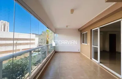 Apartamento com 3 dormitórios para alugar, 139 m² por r$ 6.900,00/mês - bosque das juritis - ribeirão preto/sp