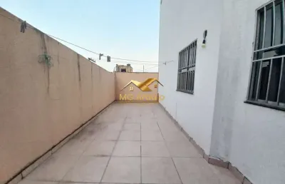 Apartamento com área externa,02 quartos, mantiqueira, bh