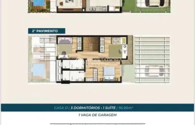 Casa em condomínio fechado com 3 quartos à venda na rua sagrado coração de jesus, 811, morro das pedras, florianópolis, 95 m2 por r$ 1.150.000
