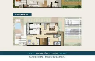 Casa em condomínio fechado com 3 quartos à venda na rua sagrado coração de jesus, 811, morro das pedras, florianópolis, 96 m2 por r$ 1.280.000