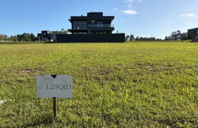 Terreno em condomínio fechado à venda na amilton da silva amorim, 1850, sanga funda, nova santa rita, 420 m2 por r$ 380.000