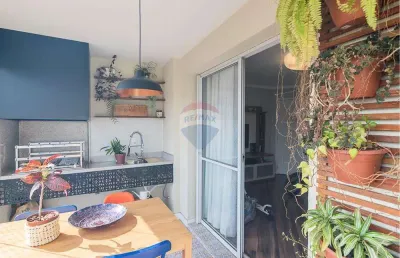 Apartamento alto padrão com 116 m², varanda gourmet, condomínio club house, 3 dormitórios / 1 suíte, home office, 2 vagas cobertas