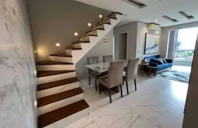 Cobertura com 3 dormitórios à venda, 140 m² por r$ 760.000,00 - santa terezinha - juiz de fora/mg