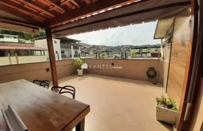 Cobertura com 4 dormitórios à venda, 180 m² por r$ 469.000 - bairu - juiz de fora/mg