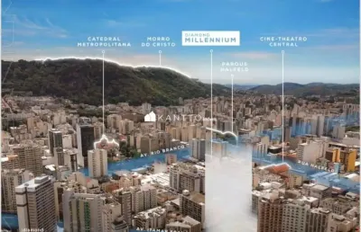 Apartamento com 2 dormitórios à venda, 44 m² por r$ 349.900 - centro - juiz de fora/mg
