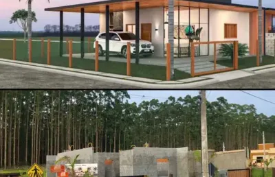 Casa 02 dorm à venda no bairro praia caravelle (lot. jardim américa) com 77 m² de área privativa - 2 vagas de garagem