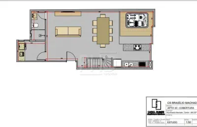 Cobertura à venda, 3 quartos, 1 suíte, 2 vagas, centro - são bernardo do campo/sp