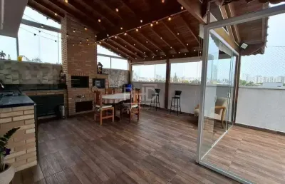 Cobertura sem condomínio à venda com 114m², 2 quartos, 2 banheiros, 2 vagas cobertas, jardim paraíso, santo andré - sp