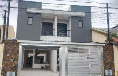 Sobrado novo 145 m2, 3 suítes 2 vagas vila metalúrgica - santo andré sp