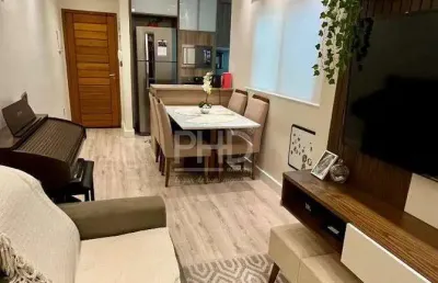 Apartamento à venda, 2 quartos, 1 suíte, 1 vaga, jardim santo antonio - santo andré/sp