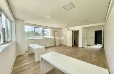 Sala comercial para alugar com 45m², 1 banheiro e vagas por r$ 1.500!