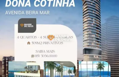 Apartamento com 4 quartos à venda na avenida beira mar, 1680, meireles, fortaleza por r$ 15.000.000