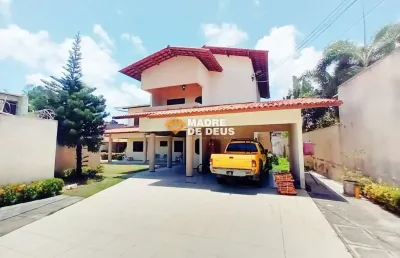 Casa em condomínio fechado com 5 quartos à venda na vereador pedro paulo, 346, cidade dos funcionários, fortaleza por r$ 890.000