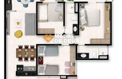 Apartamento com 3 quartos à venda na ezequiel campina, 737, pedras, eusébio por r$ 820.000