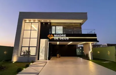 Casa em condomínio fechado com 4 quartos à venda na estruturante - ce 085 km 13, 1, alto do garrote, caucaia por r$ 1.800.000