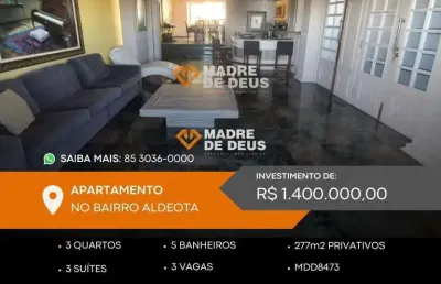 Apartamento com 3 quartos à venda na rua vicente leite, 2439, aldeota, fortaleza por r$ 1.400.000