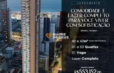 Apartamento com 1 quarto à venda na avenida desembargador moreira, 221, meireles, fortaleza