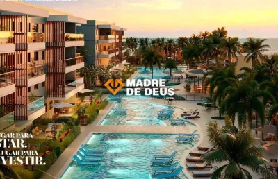 Apartamento com 1 quarto à venda na beira mar, 3816, porto das dunas, aquiraz por r$ 348.244