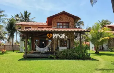Casa em condomínio fechado com 3 quartos à venda na beira mar, 690, praia guajiru, trairi por r$ 1.500.000