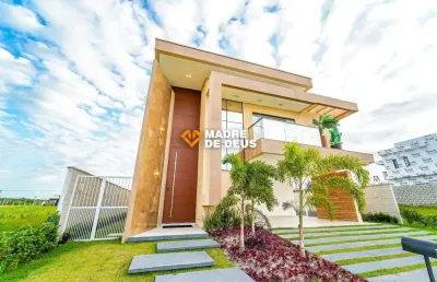 Casa em condomínio fechado com 4 quartos à venda na alameda atlântica, 2303, cidade alpha, eusébio por r$ 2.800.000