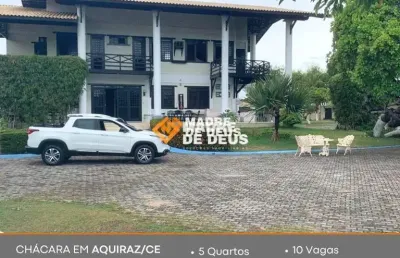 Chácara / sítio com 5 quartos à venda na lagoa do catú, 1000, catú, aquiraz por r$ 5.000.000