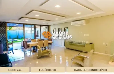 Casa em condomínio fechado com 5 quartos à venda na avenida litorânea, 2040, cidade alpha, eusébio por r$ 4.350.000