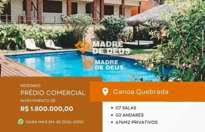 Prédio à venda na dos mergulhadores, 1, canoa quebrada, aracati por r$ 1.900.000