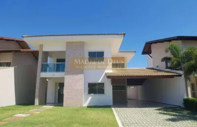 Casa em condomínio fechado com 4 quartos à venda na rua santa cecília, 1211, guaribas, eusébio por r$ 1.520.000