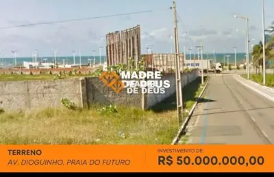 Terreno comercial para alugar na rua dioguinho, 3522, praia do futuro, fortaleza por r$ 50.000