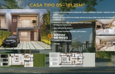 Casa em condomínio fechado com 3 quartos à venda na francisco oliveira almeida, 837, amador, eusébio por r$ 1.100.000
