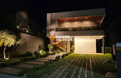 Casa em condomínio fechado com 5 quartos à venda na avenida litorânea, 2040, cararu, eusébio por r$ 4.700.000