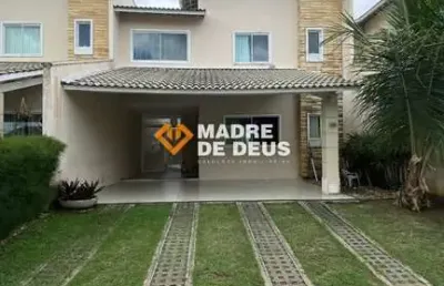 Casa em condomínio fechado com 3 quartos à venda na acilon gonçalves pinto, 500, guaribas, eusébio por r$ 750.000