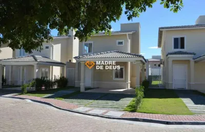 Casa em condomínio fechado com 3 quartos à venda na rua manoel jorge de castro, 341, guaribas, eusébio por r$ 748.000