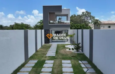 Casa em condomínio fechado com 4 quartos à venda na izidio josé campina, 266, tamatanduba, eusébio por r$ 729.990