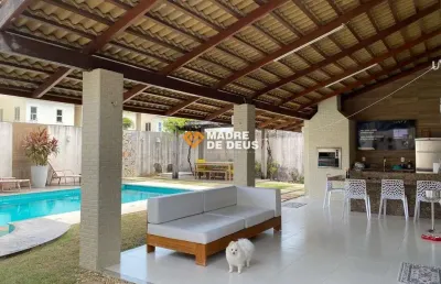 Casa em condomínio fechado com 5 quartos à venda na rua santa cecília, 1211, pires façanha, eusébio por r$ 1.790.000