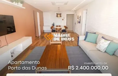 Apartamento com 3 quartos à venda na das ubaranas, 1385, porto das dunas, aquiraz por r$ 2.400.000