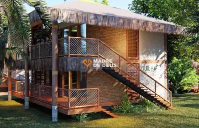 Casa em condomínio fechado com 2 quartos à venda na praia da barra, 999999, ilha do guajirú, itarema por r$ 997.560