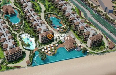 Apartamento com 2 quartos à venda na marginal do empreendimento riviera, 22222, porto das dunas, aquiraz por r$ 485.750