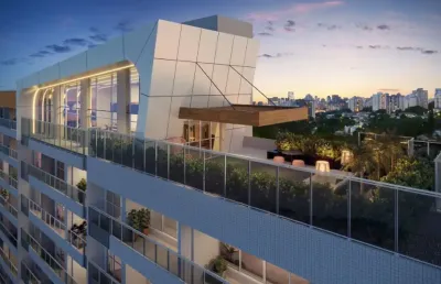 Apartamento moderno de 40,08 m² com 1 suíte e varanda gourmet