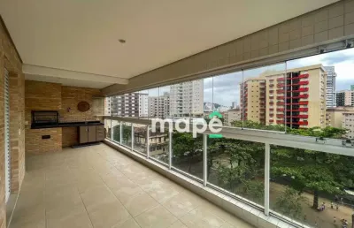 Apartamento com 3 dormitórios à venda, 134 m² por r$ 1.550.000,00 - gonzaga - santos/sp