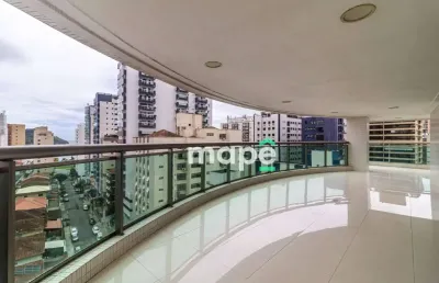 Apartamento com 4 dormitórios à venda, 488 m² por r$ 9.580.000,00 - ponta da praia - santos/sp